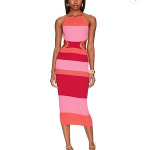 Emlyn Stripe Knit Dress Camila Coelho XS